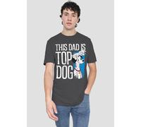 Disney 101 Dalmatians This Dad Is Top Dog T-Shirt, Dark Heather In Dark Grey Dark Grey
