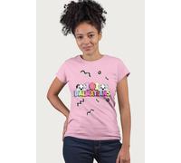 Disney 101 Dalmations Pattern T-Shirt In Light Pink Light Pink S