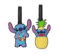 Disney 2 Pcs Rubber Stitch Luggage Tag Green Set | Acotis
