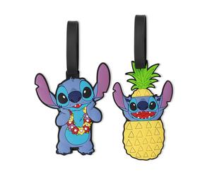 Disney 2 Pcs Rubber Stitch Luggage Tag Green Set | Acotis