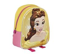 Disney 2100001673 28 cm Princess 3D Effect Beauty and The Beast Belle Children's Backpack