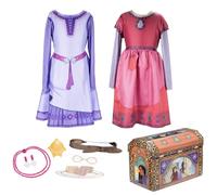 Disney 228434 Girl's Dahlia ASHA N Dalia Set, Wish Dress Up Trunk, 4-6