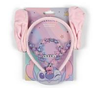Disney 3 Pcs Pink Headband, And Necklace | Acotis - Textile