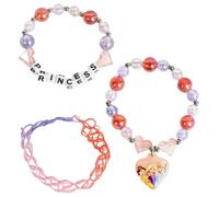 Disney 3 Pcs Set Princess Pink Bracelet 2500003069 | Acotis - Stainless Steel