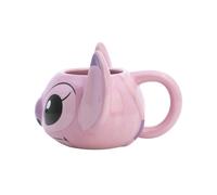 Disney 3D Ceramic Mug 375ml Angel Collection with Gift Box, Pink