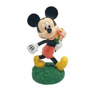 Disney 3D Mickey Mouse Flower Garden Ornament | Detailed 3D Disney figure, 20 cm height, Mickey Mouse with flowers, decoration for indoor and outdoor use