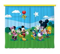 Disney 3D Photo Print Curtain, PES, Multi-Colour, 180 x 160 cm/ 71 x 63 inches