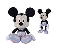 Disney 6315877022NPB Mickey Mouse Cuddly Toys, 100 Years, Mickey Mouse Cuddly Toys in Party Version with Shimmering Details, Filling Made from 100% Recycled Material, 55 cm, from 0