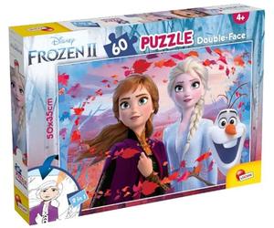 Disney 65318 Puzzle Df Plus Frozen, Size-50 x 35 cm. with 60 Pieces, Multi Colour, One