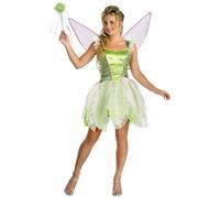 Disney 6550-I Tinker Bell Adult Sized Costumes, Green, Large 12/14 US