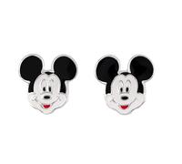 Disney 925 Sterling Silver Mickey Mouse Enamel Stud Earrings for Girls