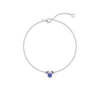 Disney 925 Sterling Silver Minnie Mouse September Birthstone Bracelet, 6.75 Inch with 1 Inch Extender