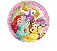 Disney 93431 Ariel, Belle, Rapunzel Plates, Multi Coloured, 23 Centimeters