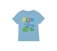 Disney A Bug'S Life Flik Ant Leaf Surfing Kids T-Shirt, Light Blue | Size: 3-4 Years Disney Light Blue 3-4 Years
