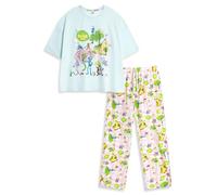 Disney A Bugs Life Womens Multi Short Sleeve Long Leg Pyjama Set | Crew Neck Sleepwear with Various Characters | Comfortable Nightwear for Relaxation Merch - Medium