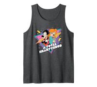 Disney A Goofy Movie ’90s Max & Roxanne A Total Heartthrob Tank Top, Men, Dark Heather Grey, Medium