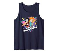 Disney A Goofy Movie ’90s Max & Roxanne A Total Heartthrob Tank Top, Men, Navy Blue, Small