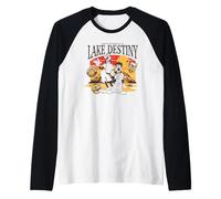 Disney A Goofy Movie Enjoy The Serenity of Big Retro Poster Raglan Baseball Tee