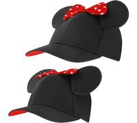 ABG Accessories Girls' Minnie Mouse Ears Hat, Set of 2 Baseball Caps for Mommy, 4-7 Years