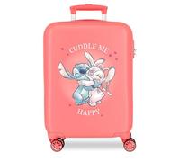Disney Adorable Stitch Moods Cabin Suitcase Hard ABS Side Combination Lock 4 Wheels Double Luggage Hand Luggage, Coral Garden, One Size, Cabin Suitcase