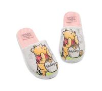Disney Womens Grey Winnie The Pooh Mule Slippers - 5-6 UK