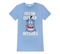 Disney Aladdin Genie 'Fresh Out of Wishes' Ladies Pyjamas Night Dress Blue
