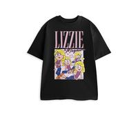 Disney Lizzie McGuire Womens Short Sleeved T-Shirt Black | Graphic Tee | Casual Wear | Crew Neck | Lizzie McGuire Merch - Large