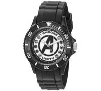 Disney Adult Sports Plastic Analog Quartz Watch, Black, Classic
