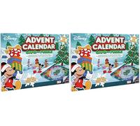 Disney Advent Calendar - Official Christmas Board Game, 16 x Disney 3D Characters Included, Great Gift For Kids, Ages 3+ (Pack of 2)