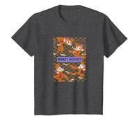 Disney Aladdin Abu Monkey Mischief T-Shirt, Youth, Dark Heather Grey, Large