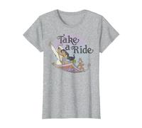 Disney Aladdin And Jasmine Take A Ride Circle Portrait T-Shirt, Women, Heather Grey, XX-Large