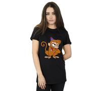Disney Women's Aladdin Angry Abu Cotton Boyfriend T-Shirt in Black | Size: 5XL Disney Black 5XL
