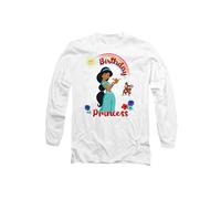 Disney Aladdin Birthday Princess With Jasmine And Abu Long Sleeve T-Shirt, White White M