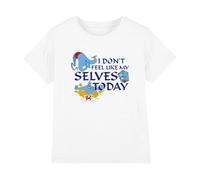 Aladdin Disney Boys The Genie Don't Feel Like My Selves Today Unisex Kids T-Shirt, White, 7-8 Years UK