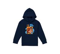 Disney Aladdin Diamond In The Rough, With Abu & The Magic Lamp Youth Kids Pull-Over Hoodie, Navy | Size: 9-11 Years Disney Navy 9-11 Years