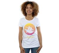 Disney Aladdin Flying Sunset Cotton T-Shirt In White White M