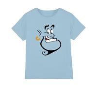 Disney Aladdin Genie Face Kids T Shirt, Light Blue, 7-8