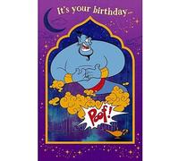Disney Aladdin Holographic Birthday Card for Any Age by Carlton