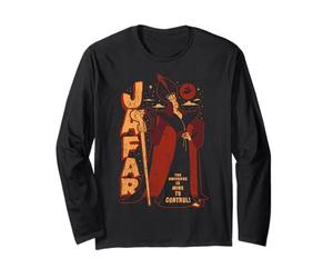 Disney Aladdin Jafar Distressed Portrait Logo Long Sleeve T-Shirt