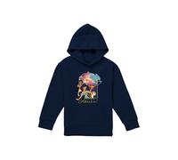 Disney Aladdin Jasmine, Abu, Rajah, Genie Are Ready For Adventure Youth Kids Pull-Over Hoodie, Navy | Size: 5-6 Years Disney Navy 5-6 Years