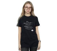 Disney Aladdin Jasmine Goals Cotton Boyfriend T-Shirt In Black Black