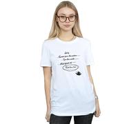Disney Aladdin Jasmine Goals Cotton Boyfriend T-Shirt In White White