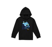 Disney Aladdin Let'S Make Some Magic With The Genie Youth Kids Pull-Over Hoodie, Black | Size: 12-13 Years Disney Black 12-13 Years