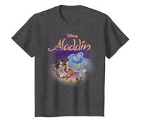 Disney Aladdin Magic Carpet Movie Cast T-Shirt, Youth, Dark Heather Grey, 3T