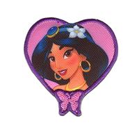 Disney © Aladdin Princess Jasmine - Iron on Patches Adhesive Emblem Stickers Appliques, Size: 5,8 x 5,8 cm