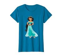 Disney Aladdin Princess Jasmine Nostalgic 90s T-Shirt T-Shirt, Women, Sapphire Blue, 3X-Large