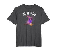 Disney Aladdin Rug Life T-Shirt, Men's Big and Tall, Dark Heather Grey, 5X Tall