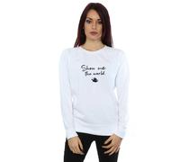 Disney Aladdin Show Me The World Sweatshirt In White White XXL