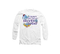 Disney Aladdin The Genie I Don't Feel Like My Selves Today Long Sleeve T-Shirt, White | Size: Medium Disney White M