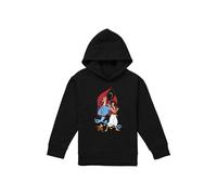 Disney Aladdin The Genie, Jafar & Abu Youth Kids Pull-Over Hoodie, Black | Size: 5-6 Years Disney Black 5-6 Years
